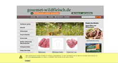 Desktop Screenshot of gourmet-wildfleisch.de
