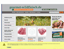 Tablet Screenshot of gourmet-wildfleisch.de